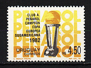 Уругвай, 1984, Футбол, Кубок, 1 марка